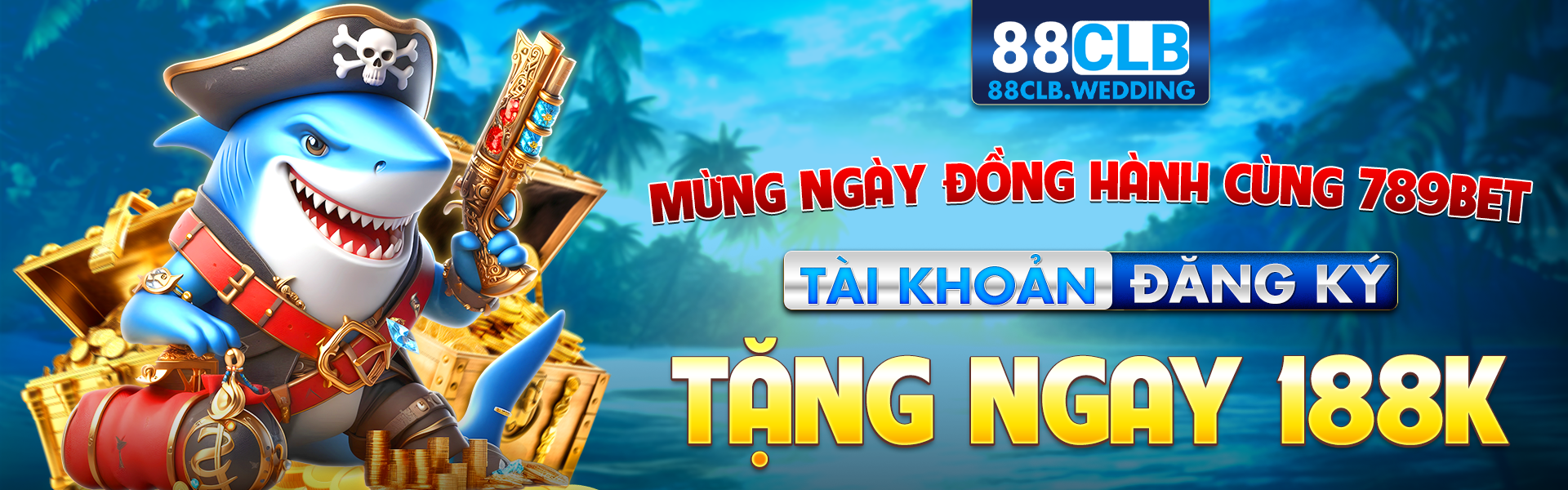 Mừng ngày đồng hành cùng 789bet 88clb khuyến mãi 188k